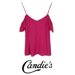 Candie's Hot Pink Retro Top, M